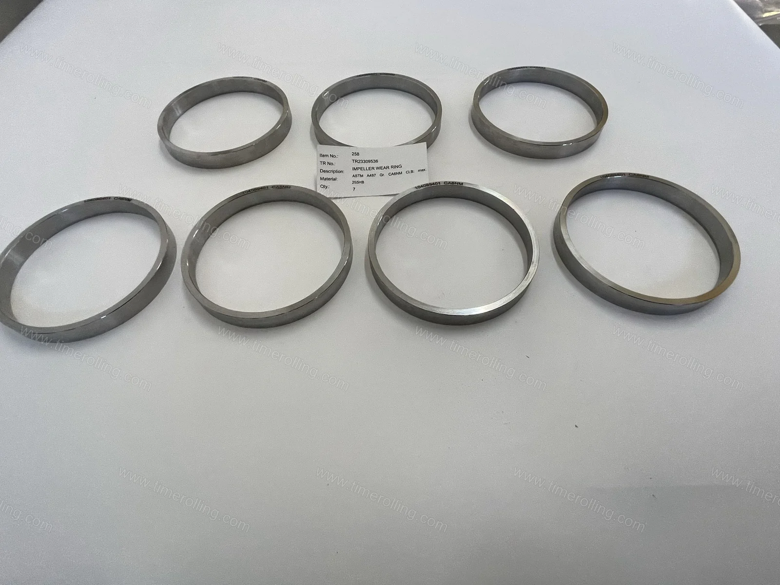 حلقة تآكل دفّاعة SULZER GSG CP من مادة ASTM A487 CA6NM 12