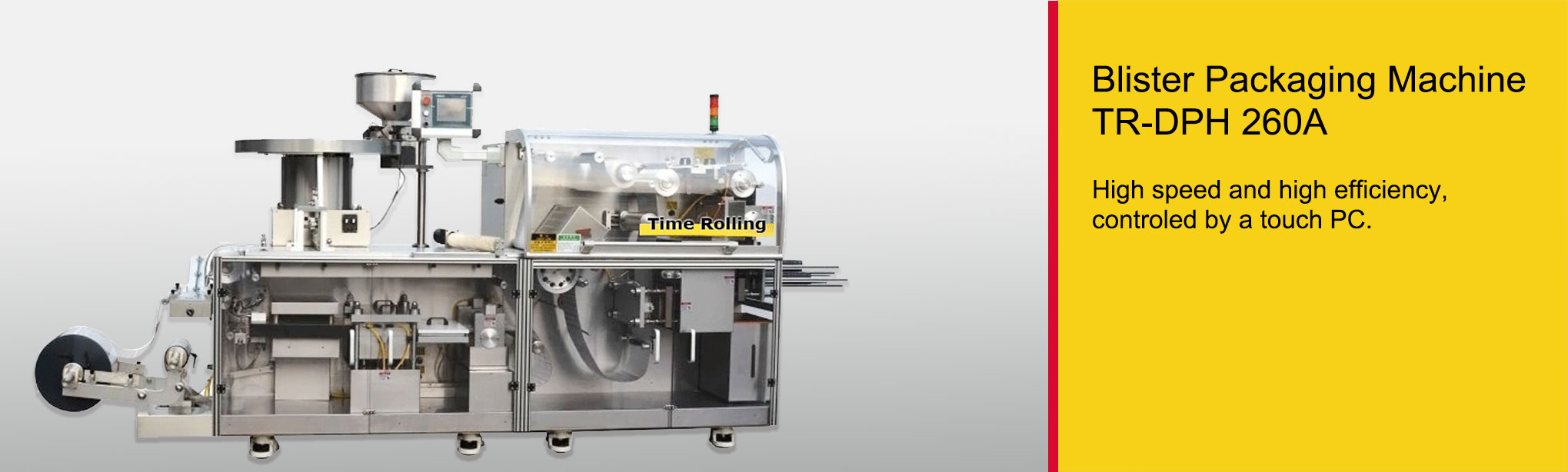 آلة تعبئة بليستر TR-DPH 260A — معدات Time Rolling